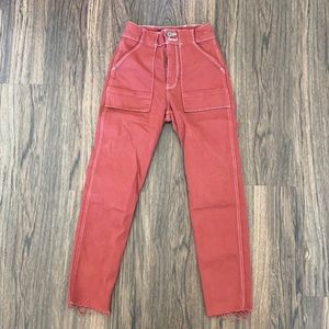 Hollister red denim